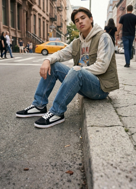 Barfota sneakers för män